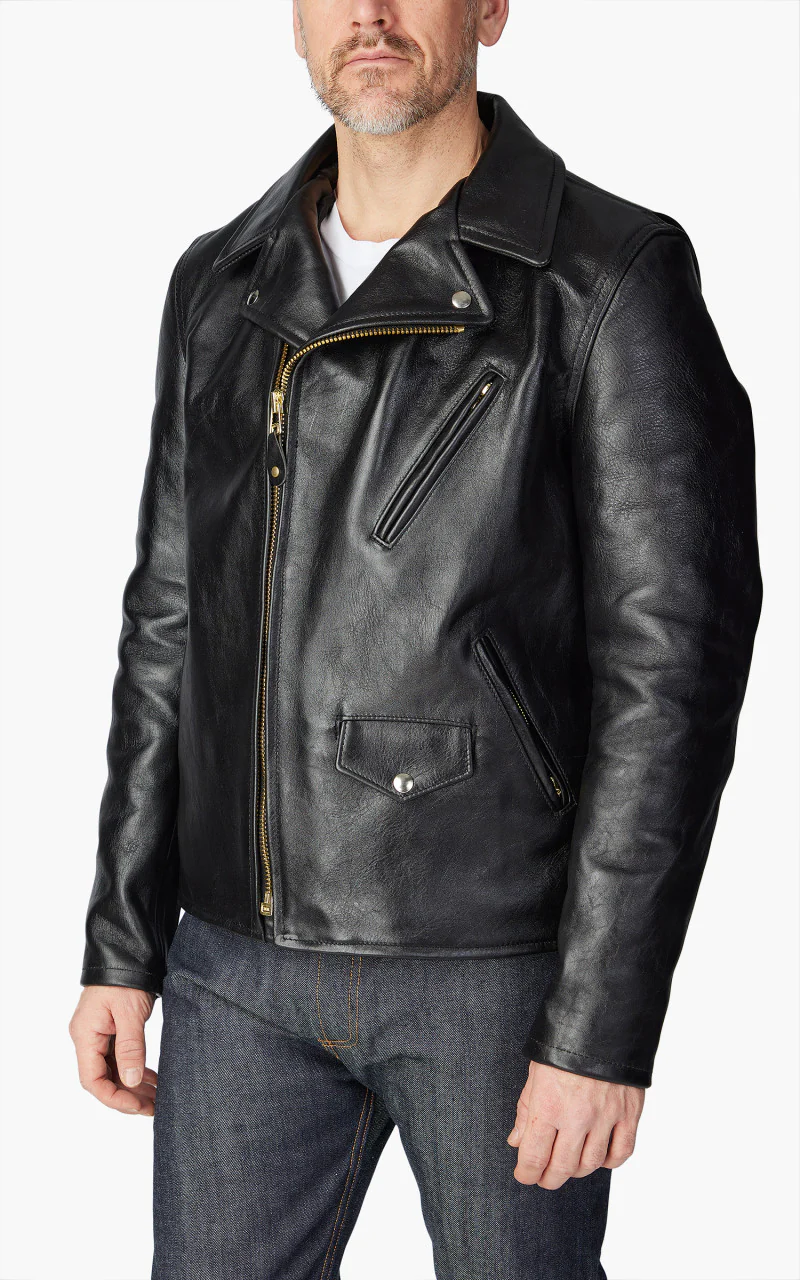 3sixteen x Schott NYC 519 Horsehide Perfecto Black - Image 5