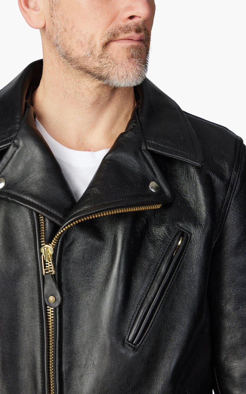 3sixteen x Schott NYC 519 Horsehide Perfecto Black - Image 7
