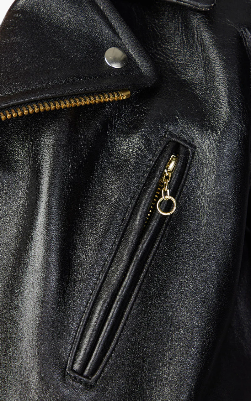 3sixteen x Schott NYC 519 Horsehide Perfecto Black - Image 8