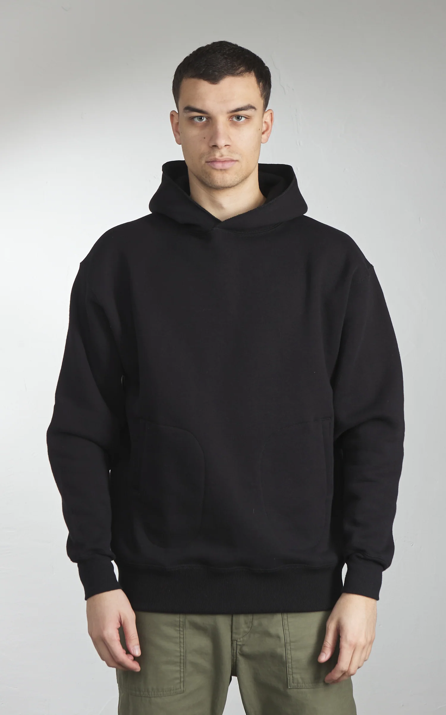 A.G. Spalding & Bros Loopwheel Tube Fleece Side-Line Parka Black - Image 2