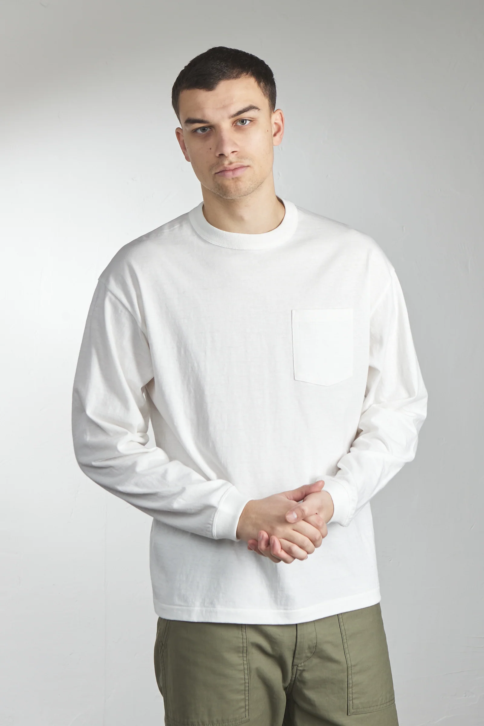 A.G. Spalding & Bros Tube Body Longsleeve Tee White 6.5oz - Image 5