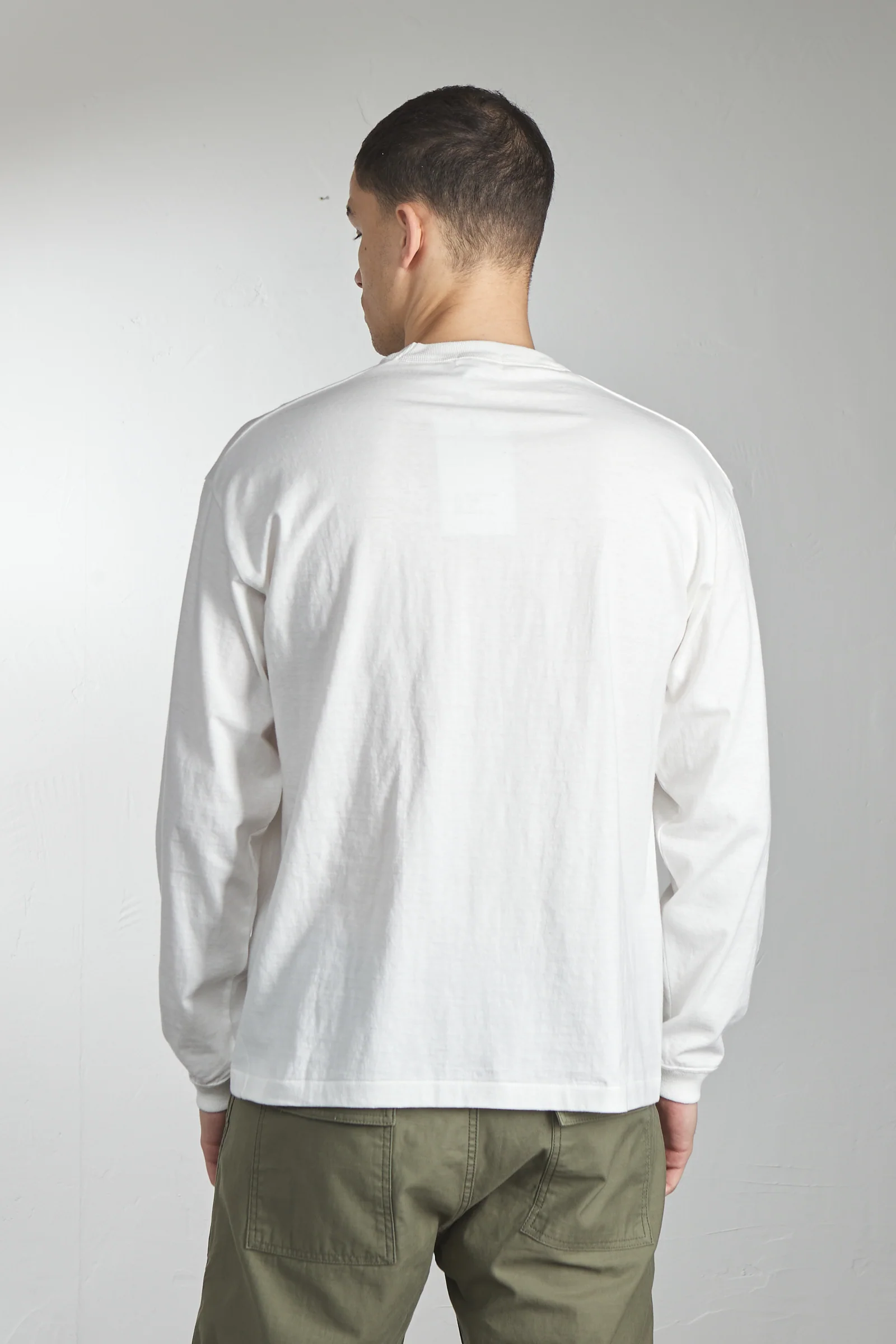 A.G. Spalding & Bros Tube Body Longsleeve Tee White 6.5oz - Image 6