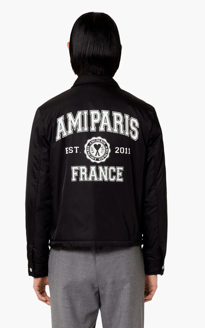 AMI Paris ADC Coach Jacket Black - Image 4