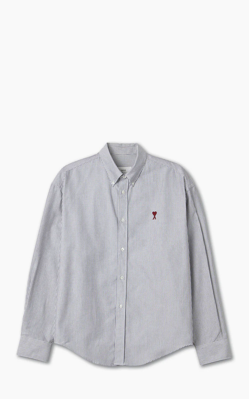AMI Paris Ami De Coeur Boxy Fit Shirt Black/Natural