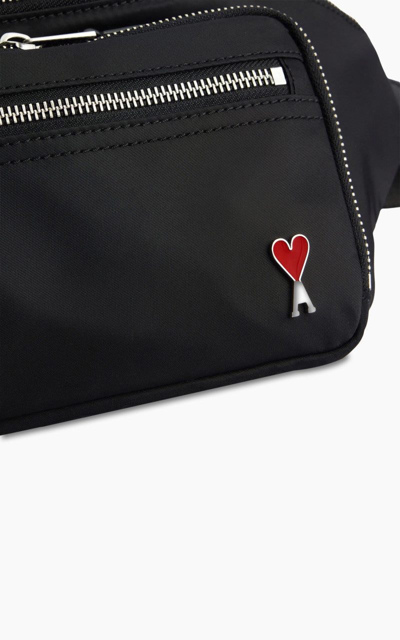 AMI Paris Ami De Coeur Bumbag Black - Image 2