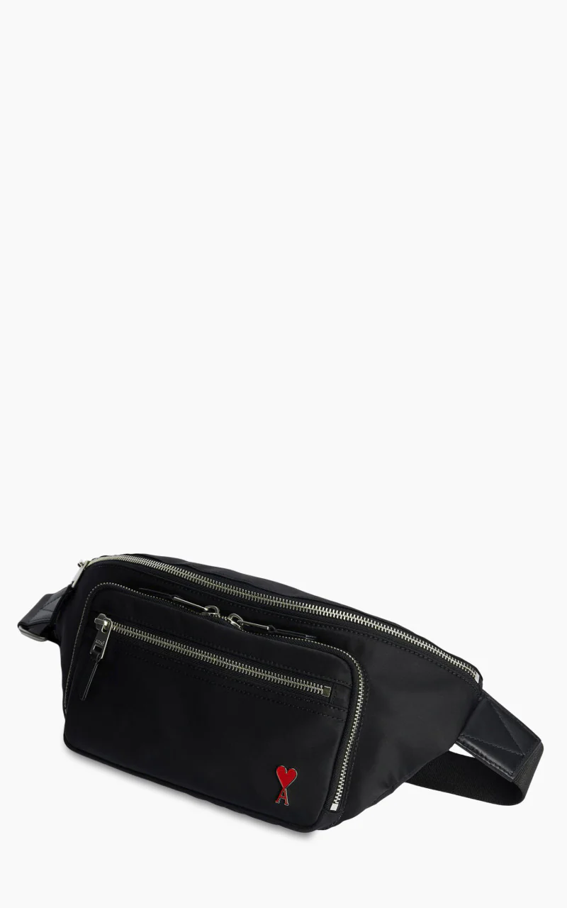AMI Paris Ami De Coeur Bumbag Black - Image 3