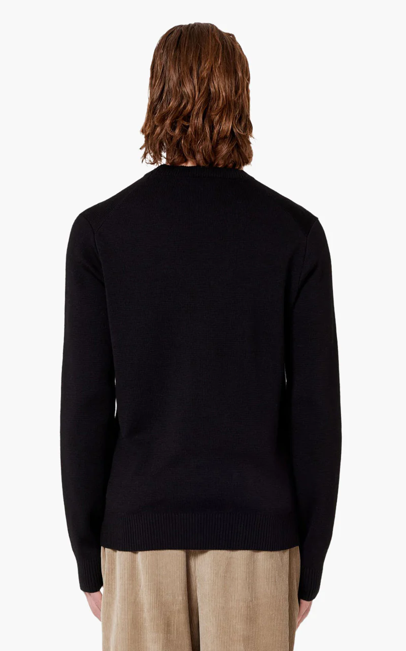 AMI Paris Ami De Coeur Crewneck Sweater Black - Image 3
