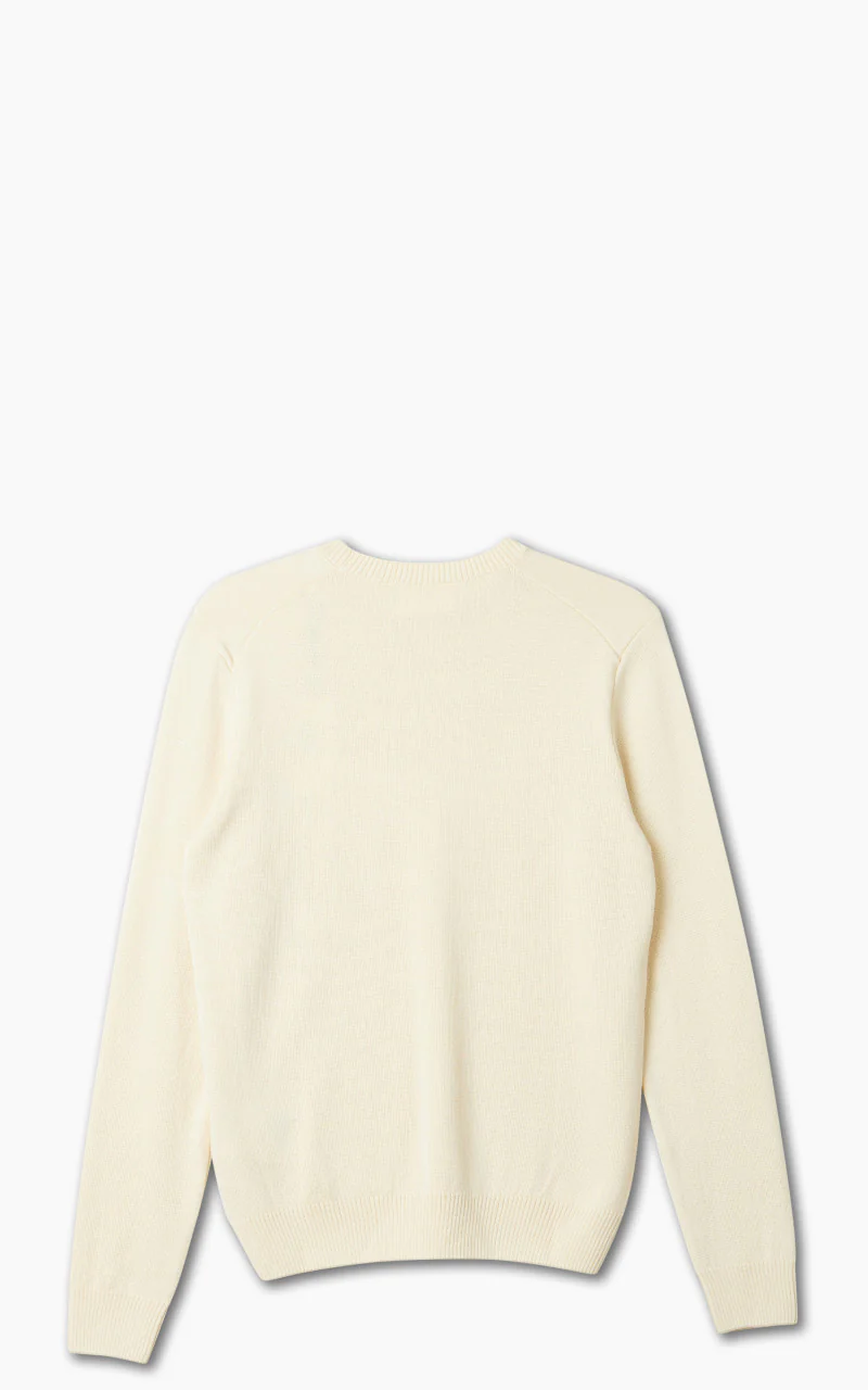 AMI Paris Ami De Coeur Crewneck Sweater Merino Wool Vanilla - Image 3
