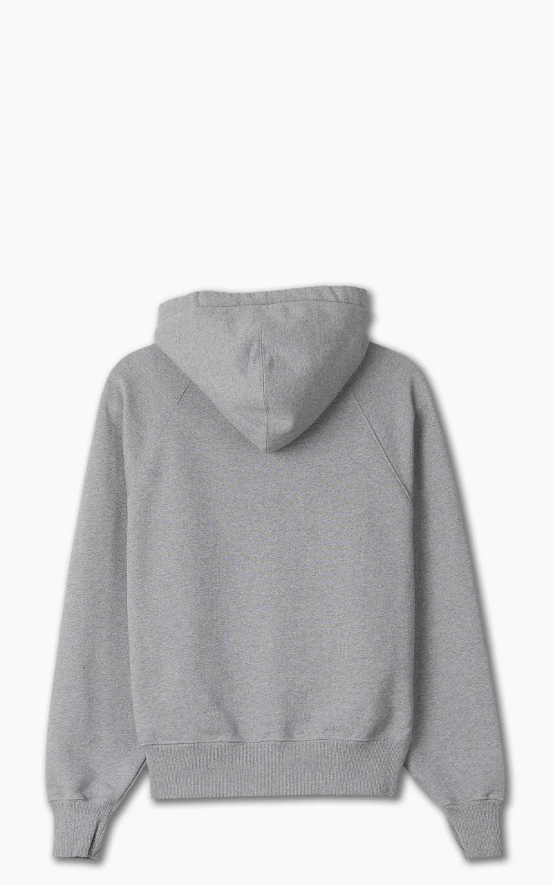AMI Paris Ami De Coeur Hoodie Heather Grey - Image 3