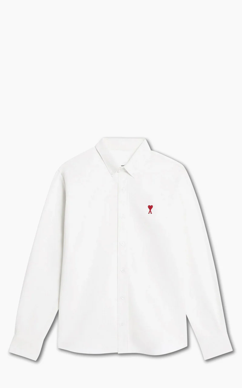AMI Paris Ami De Coeur Shirt Natural White