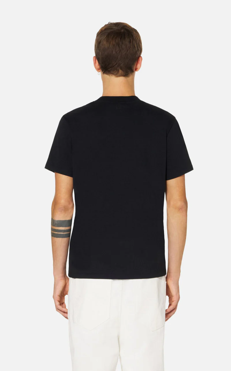 AMI Paris Ami De Coeur T-Shirt Black - Image 4