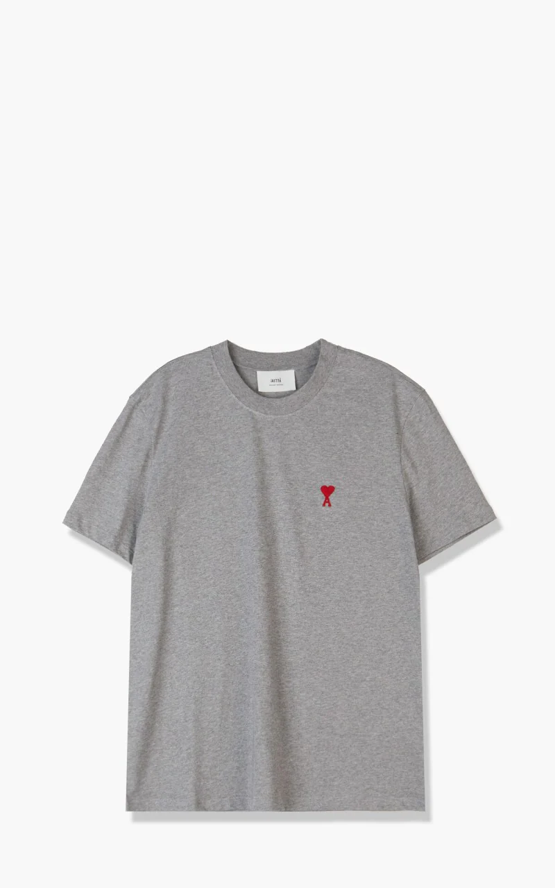 AMI Paris Ami De Coeur T-Shirt Heather Grey