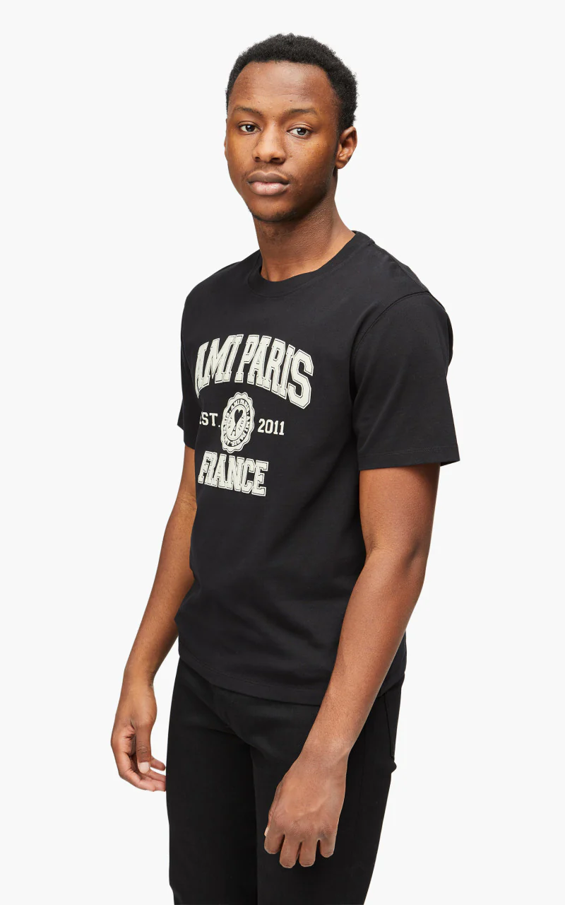 AMI Paris Ami Paris FR T-Shirt Black - Image 2
