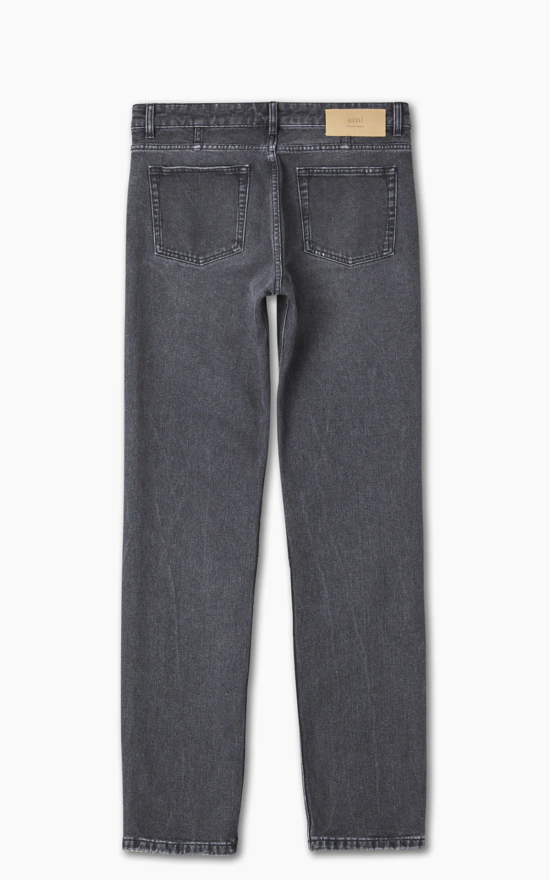 AMI Paris Classic Fit Jeans Used Black - Image 3