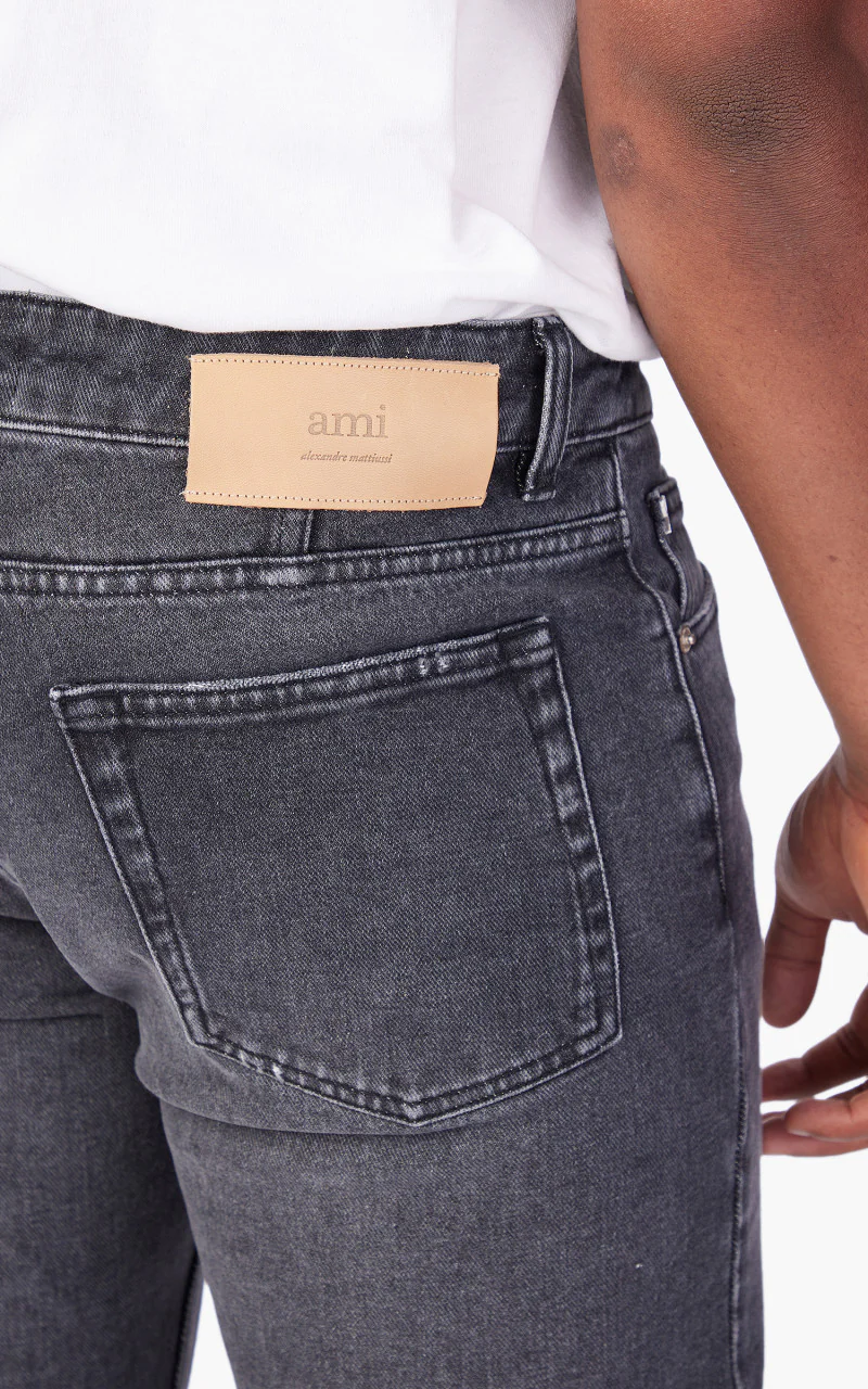 AMI Paris Classic Fit Jeans Used Black - Image 7