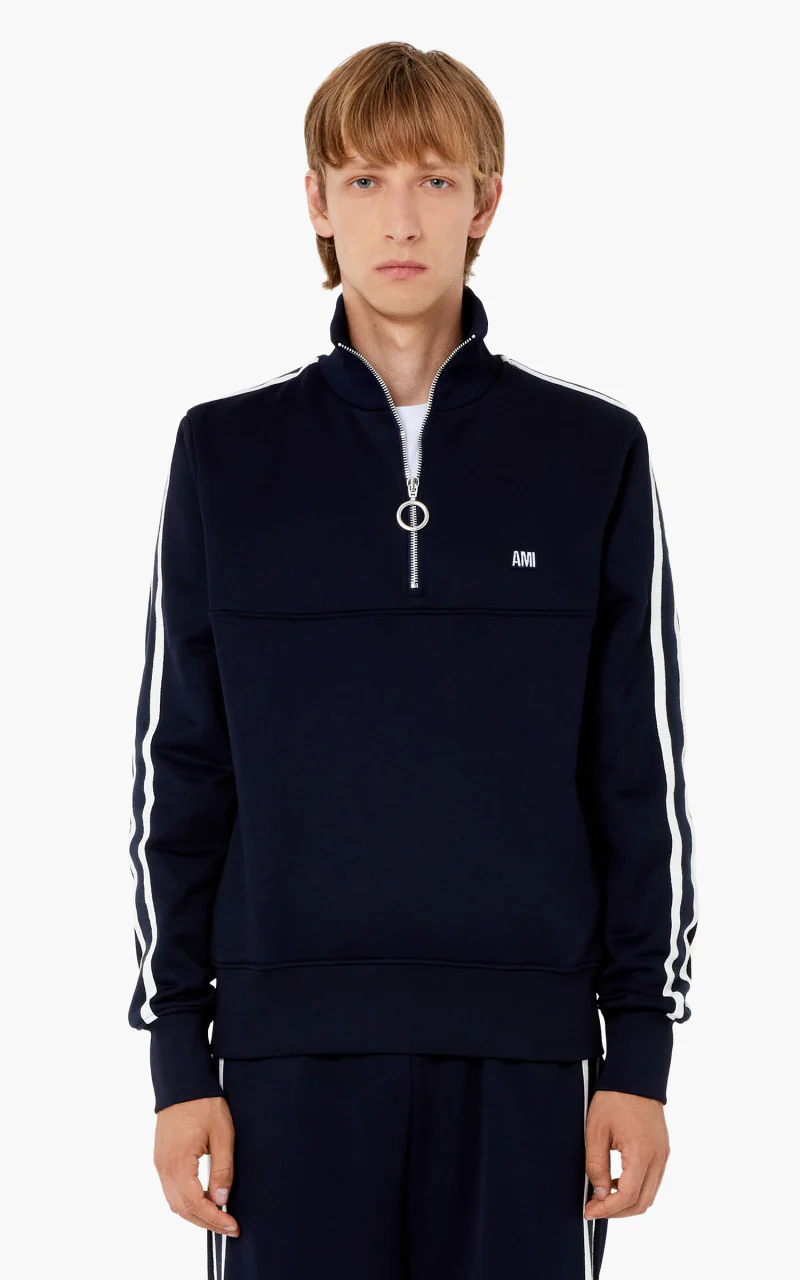 AMI Paris Fly Sweatshirt Nautic Blue - Image 2