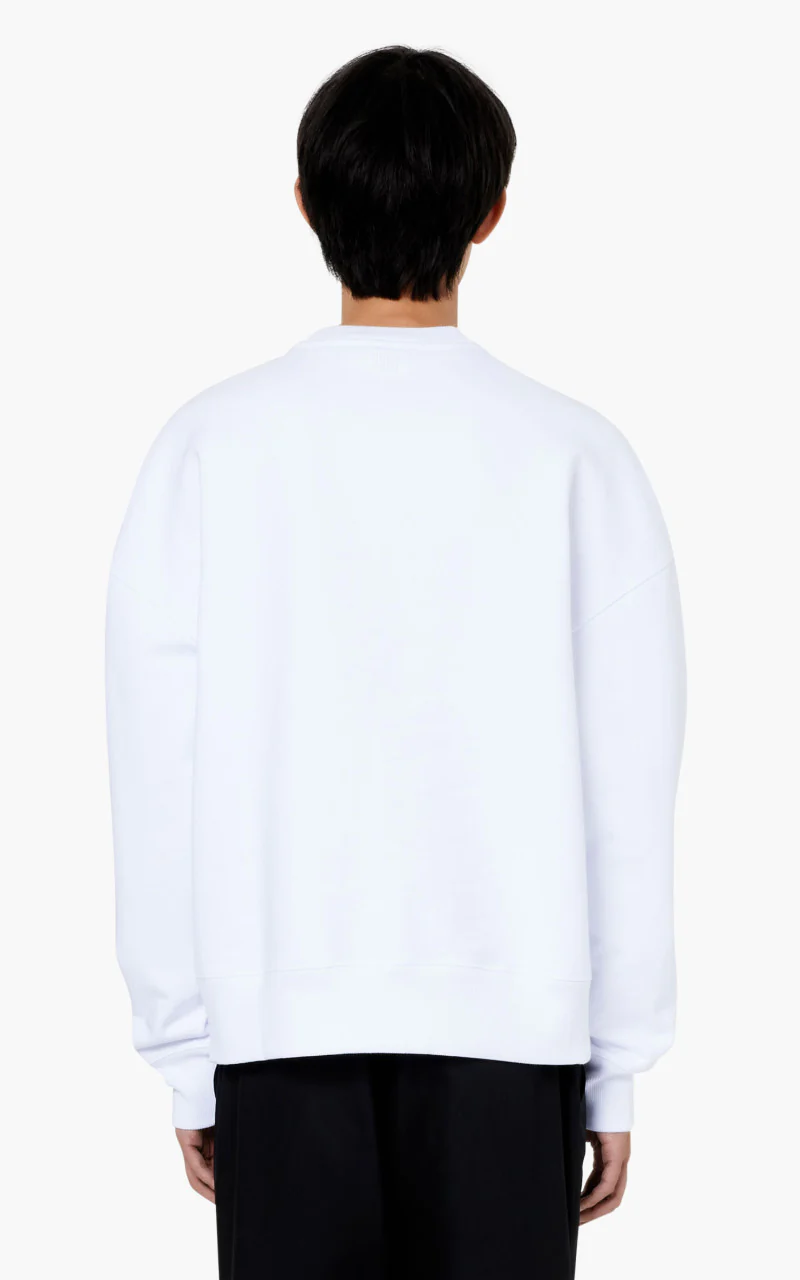 AMI Paris France Crewneck Sweatshirt White - Image 3