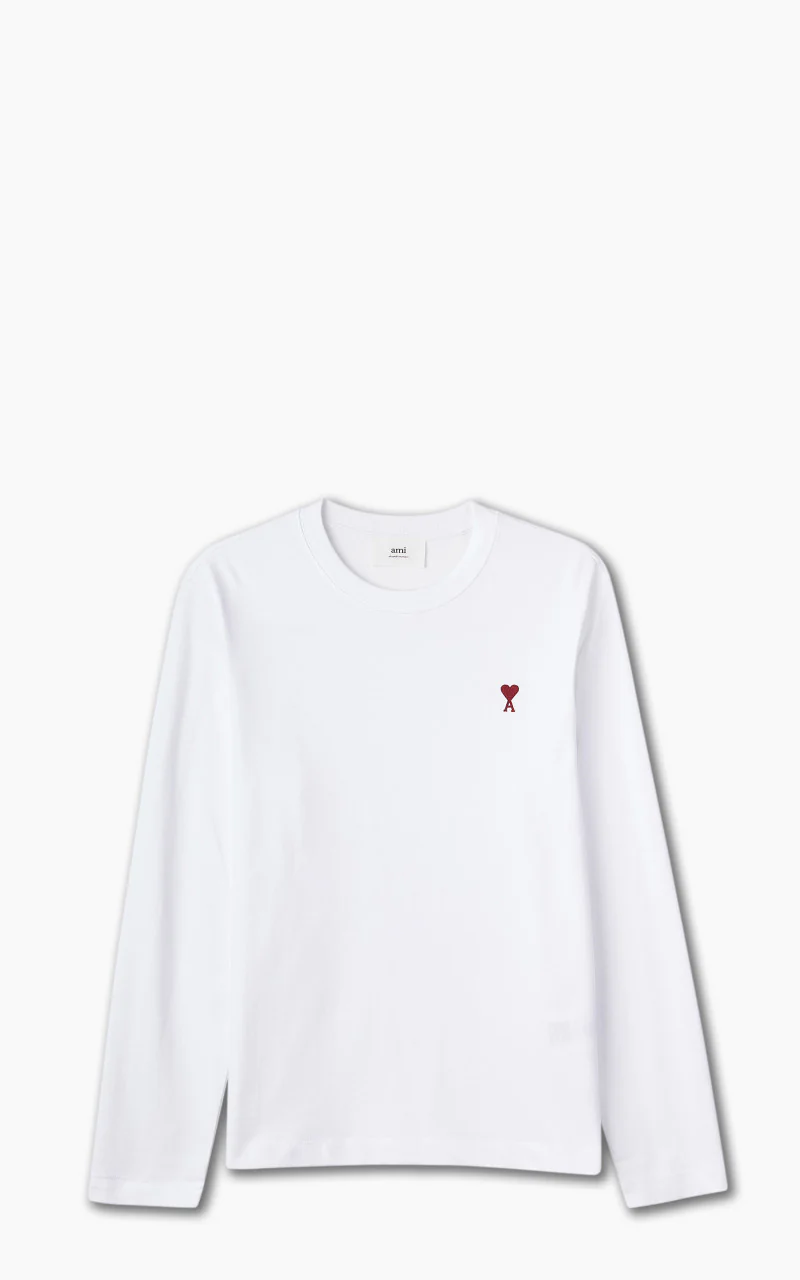 AMI Paris Long Sleeves ADC T-Shirt White