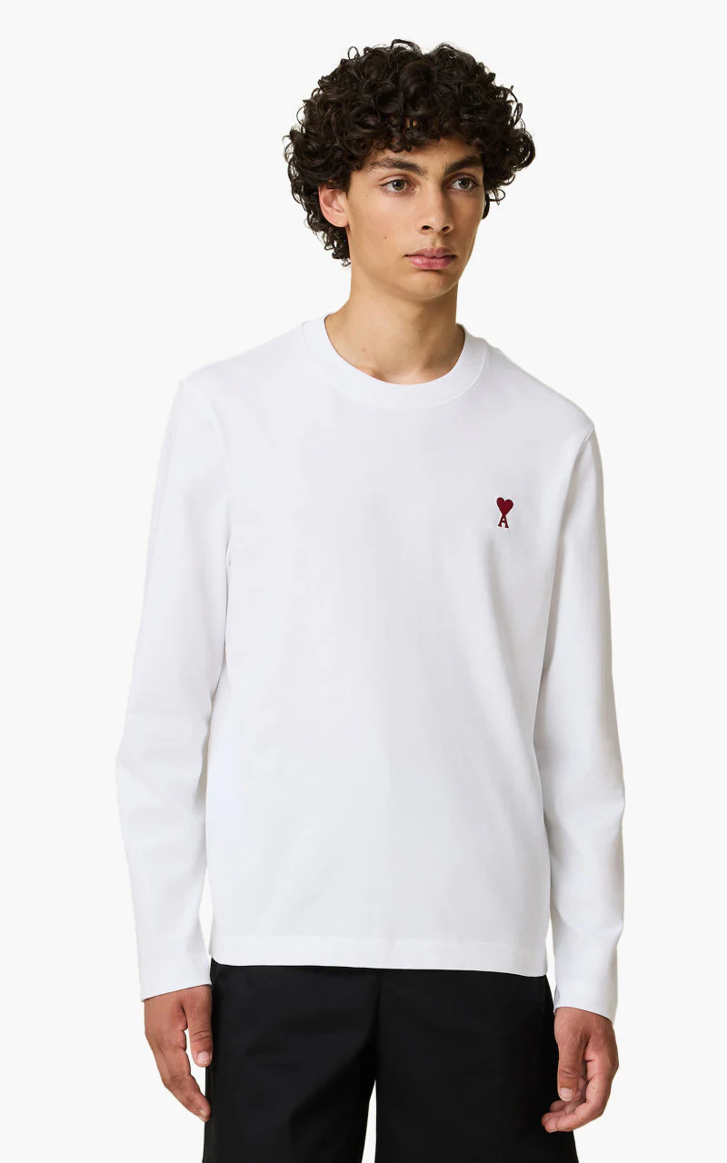 AMI Paris Long Sleeves ADC T-Shirt White - Image 2