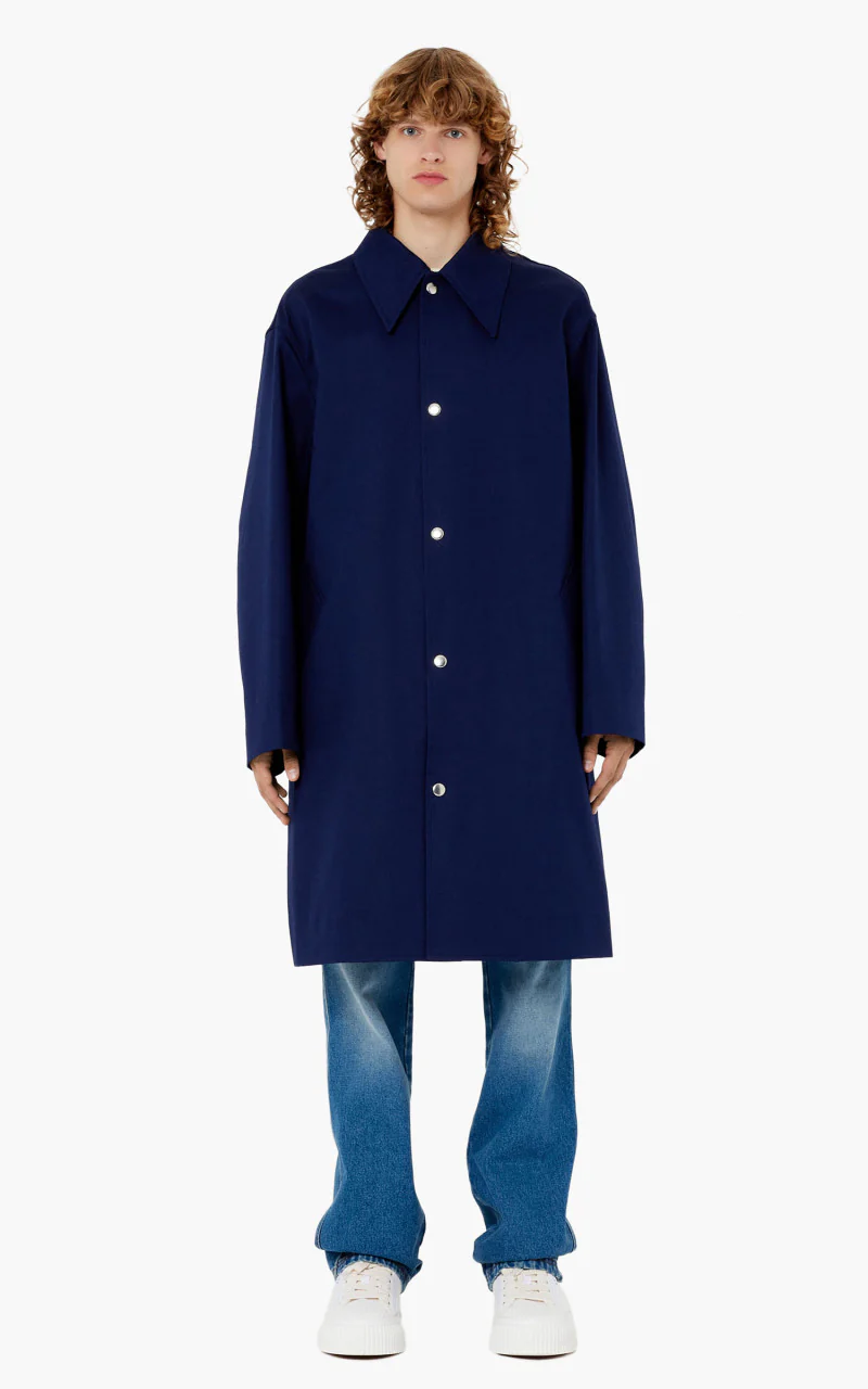 AMI Paris Mac Coat Nautic Blue - Image 2