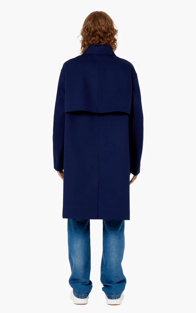 AMI Paris Mac Coat Nautic Blue - Image 3