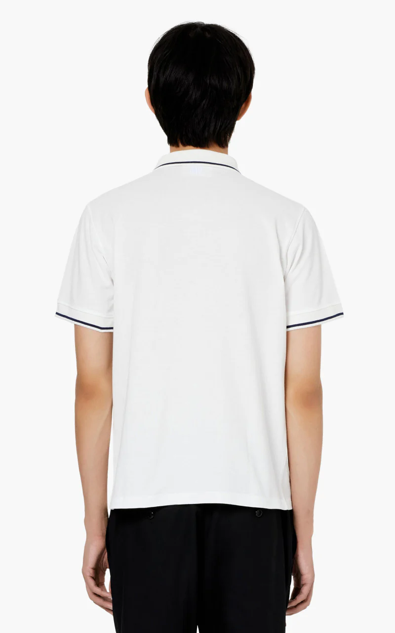 AMI Paris Polo Shirt Natural White - Image 2
