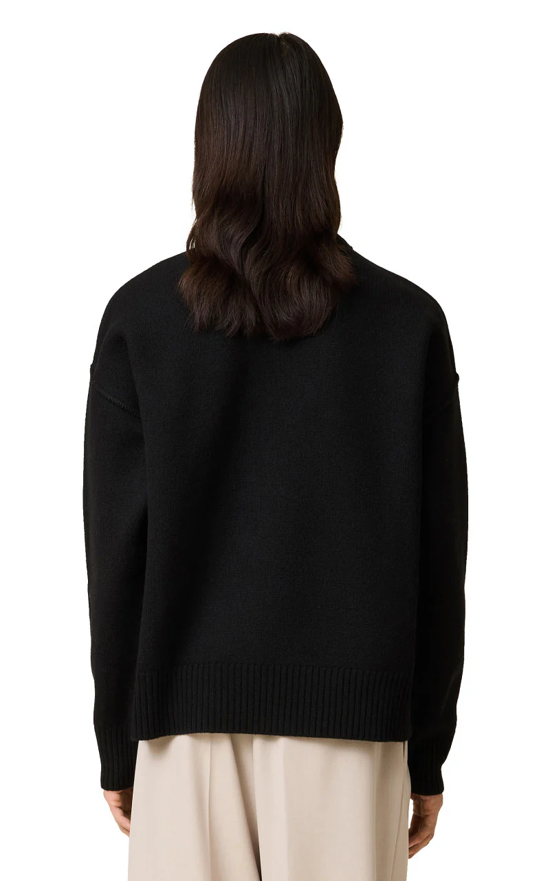 AMI Paris Red ADC Sweater Black - Image 3