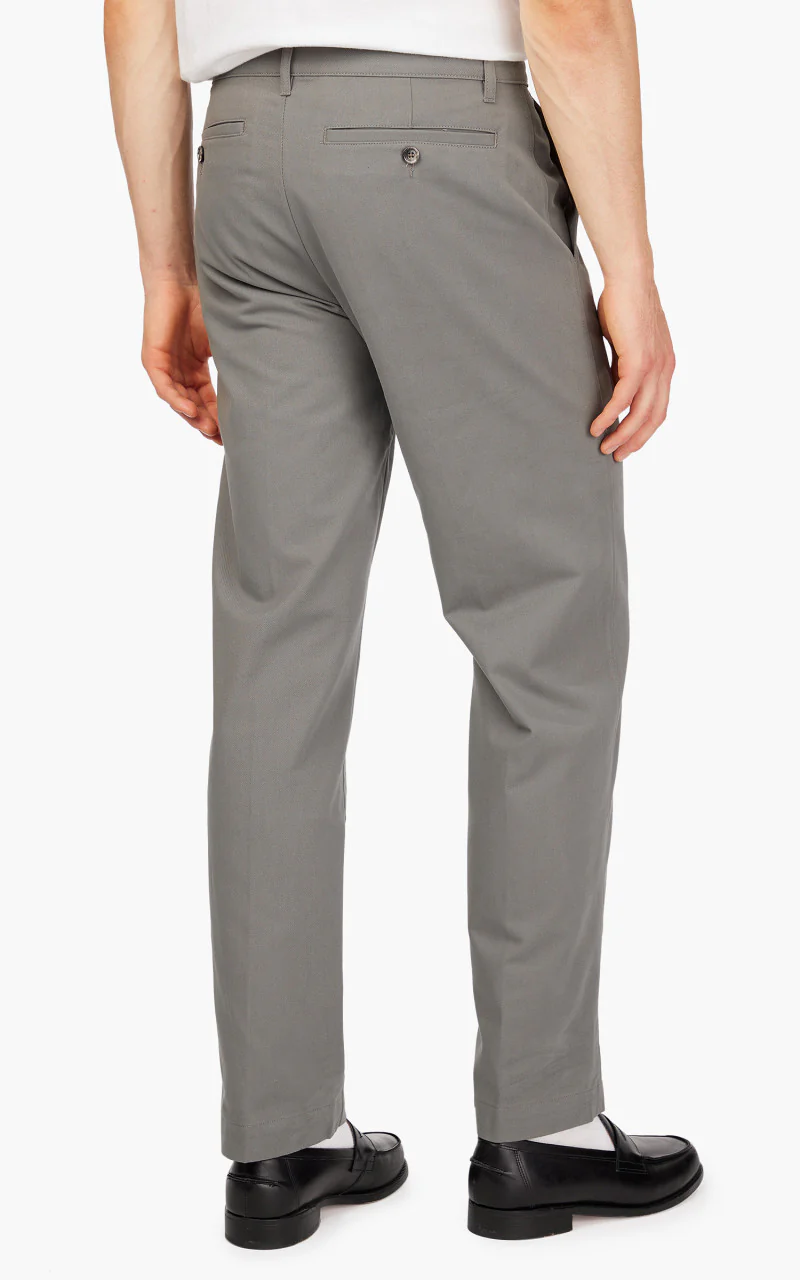AMI Paris Straight Fit Chino Trouser Mineral Grey - Image 6