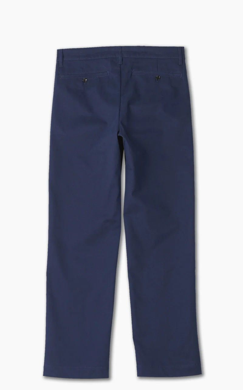 AMI Paris Straight Fit Chino Trouser Night Blue - Image 3