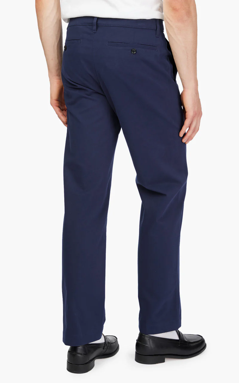 AMI Paris Straight Fit Chino Trouser Night Blue - Image 6