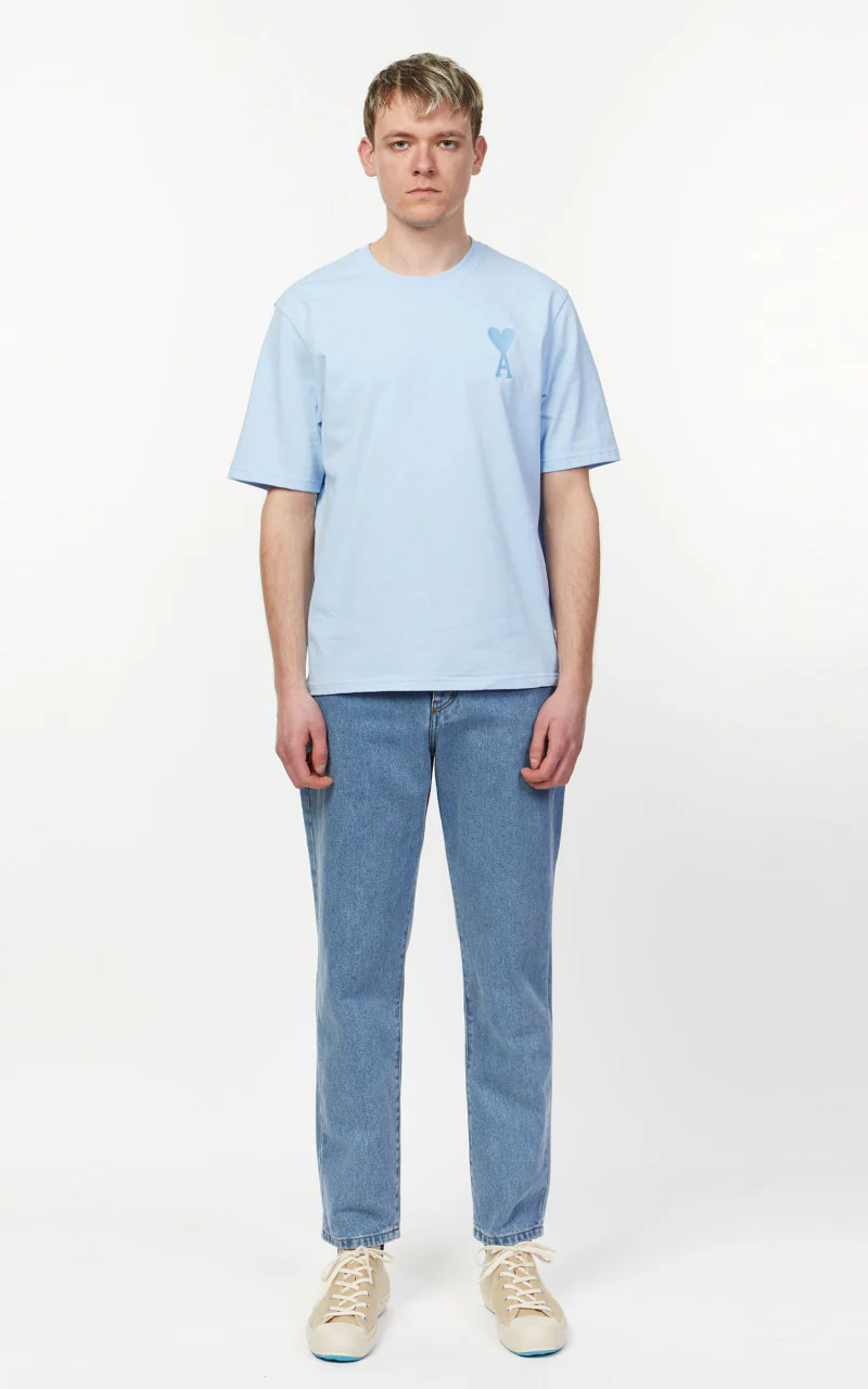 AMI Paris Tapered Fit Jeans 448 Bleach - Image 2