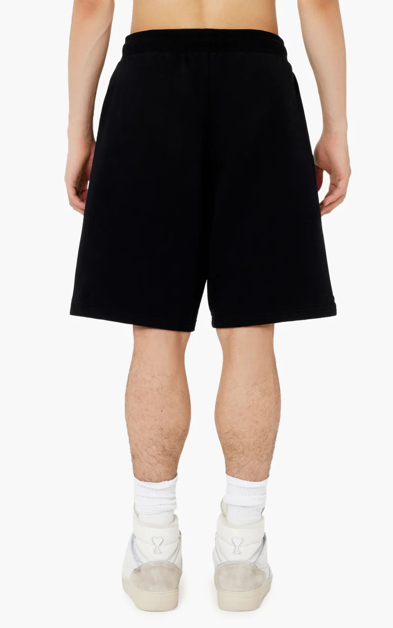 AMI Paris Tonal Ami De Coeur Short Black/Red - Image 3