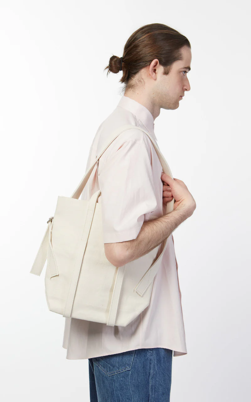 Amiacalva A150 Canvas 2Way Messenger Bag S White - Image 4