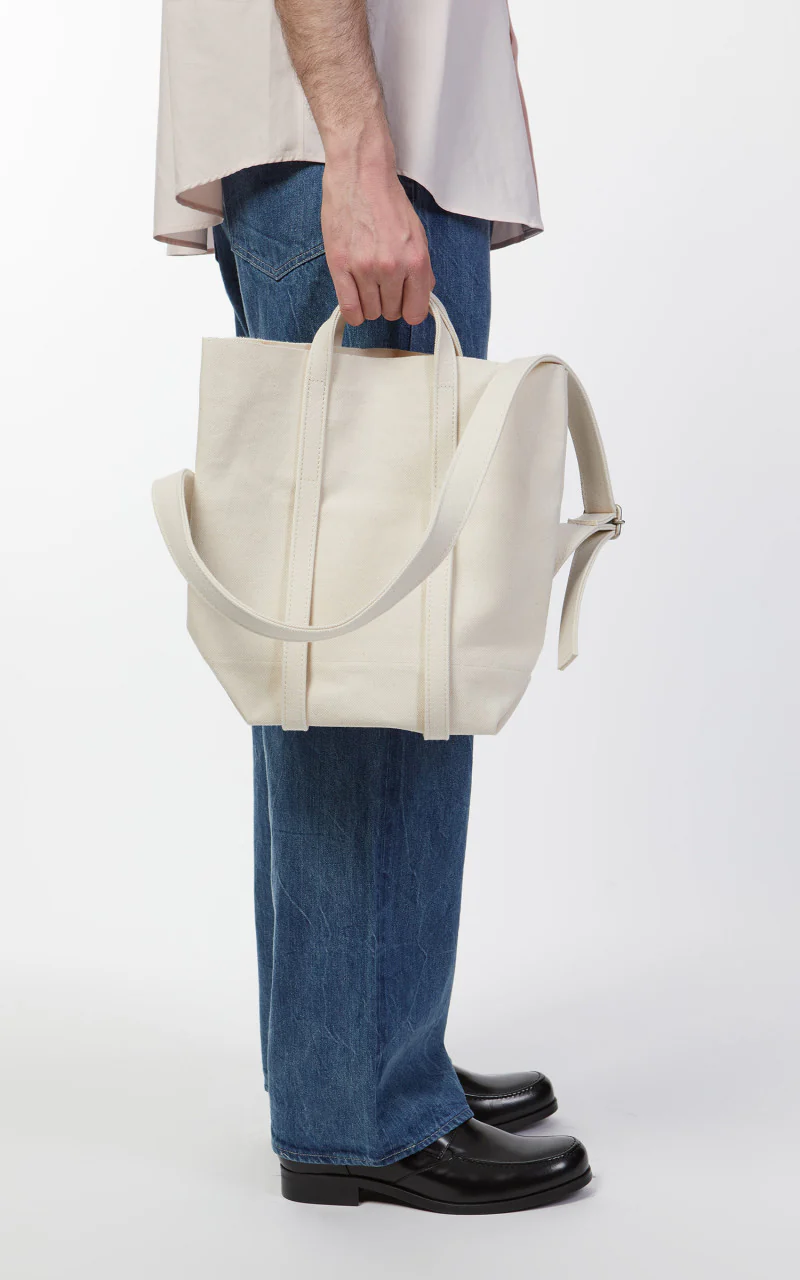 Amiacalva A150 Canvas 2Way Messenger Bag S White - Image 5