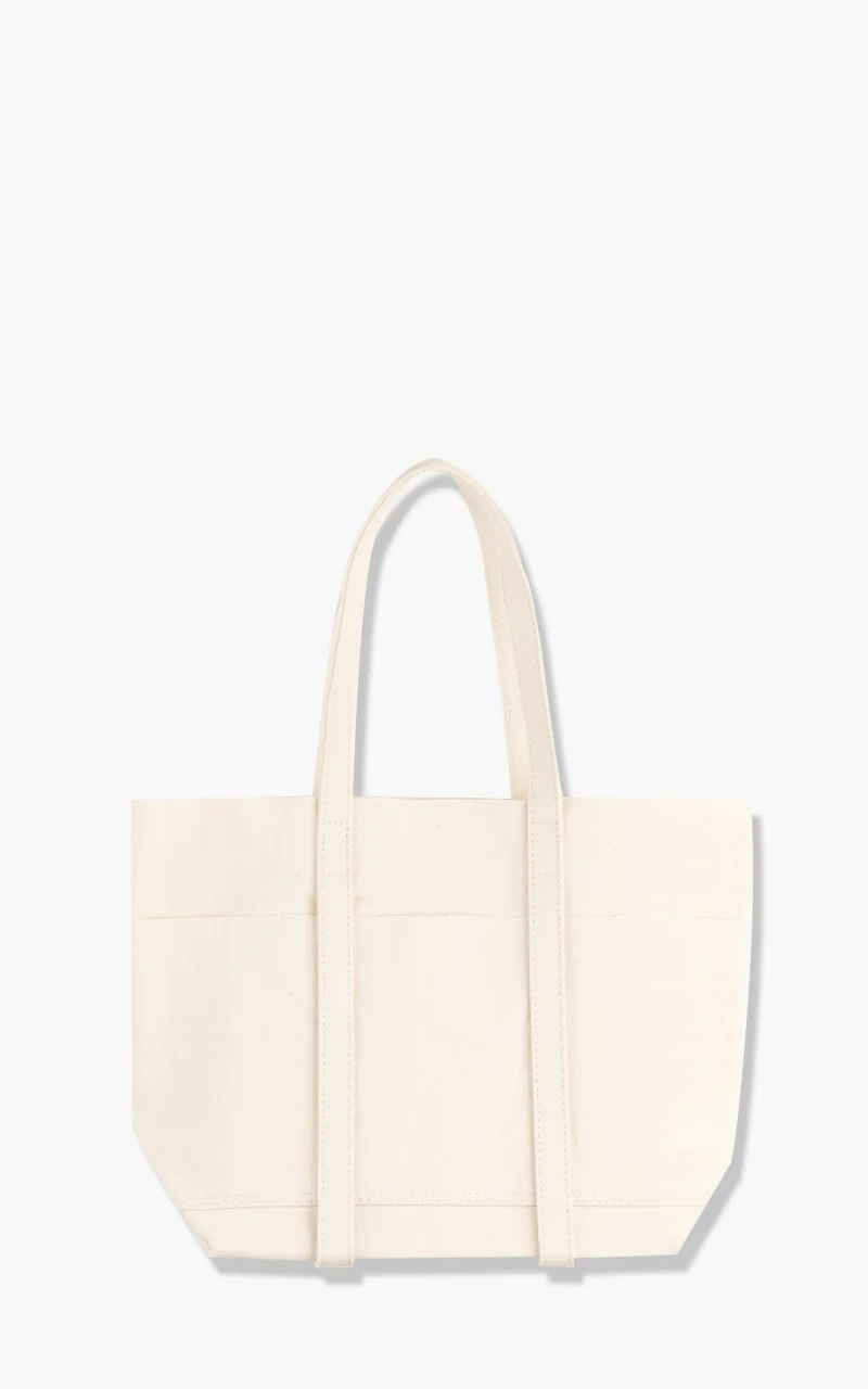 Amiacalva Washed A126 Canvas 6P Tote Bag S White