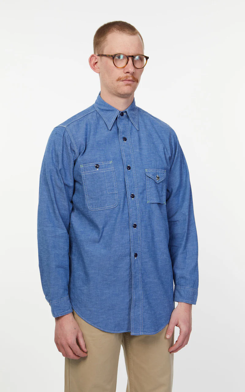 Anatomica Big Yank 1935 Shirt Blue - Image 5