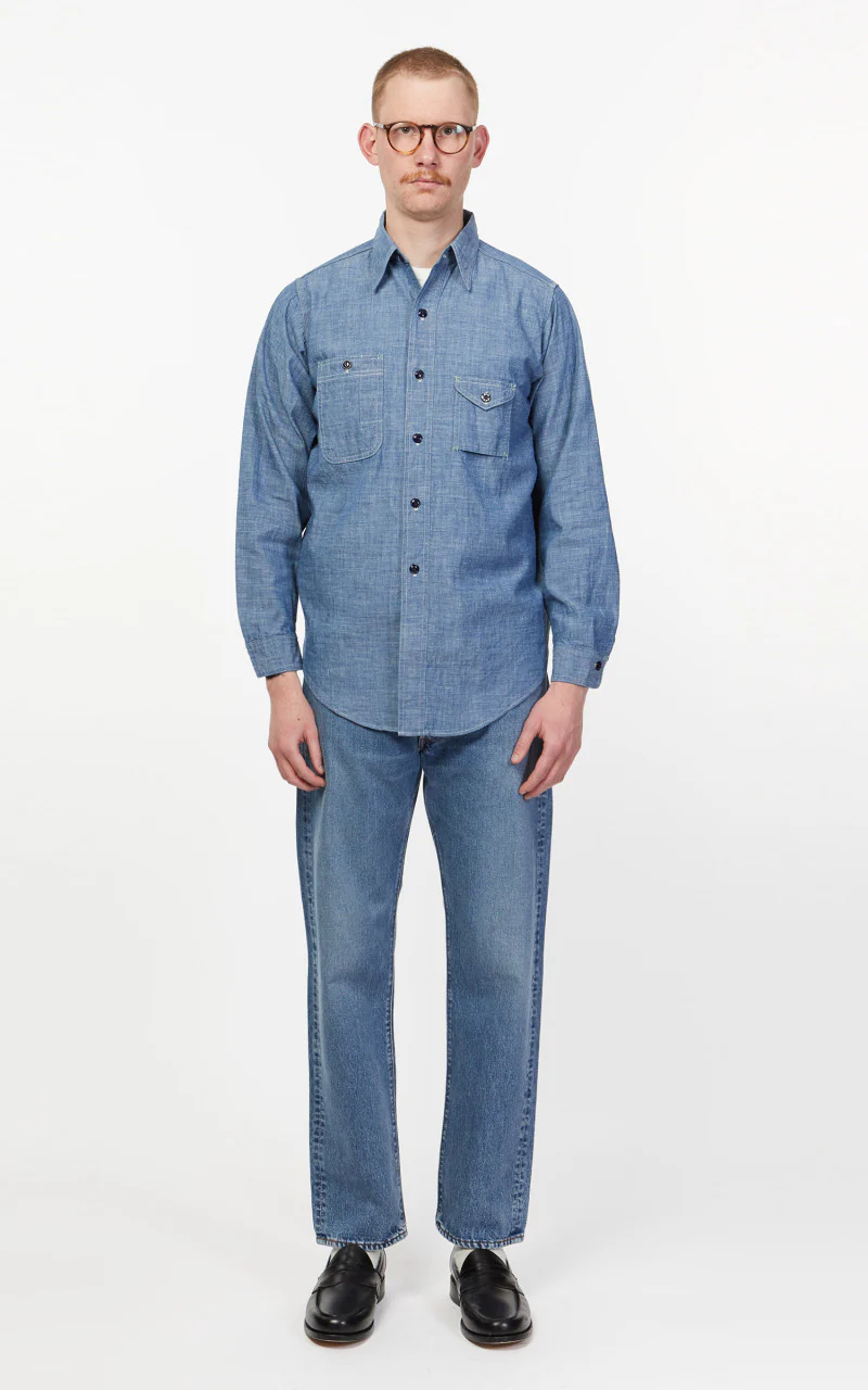 Anatomica Big Yank 1935 Shirt Indigo One Wash - Image 2