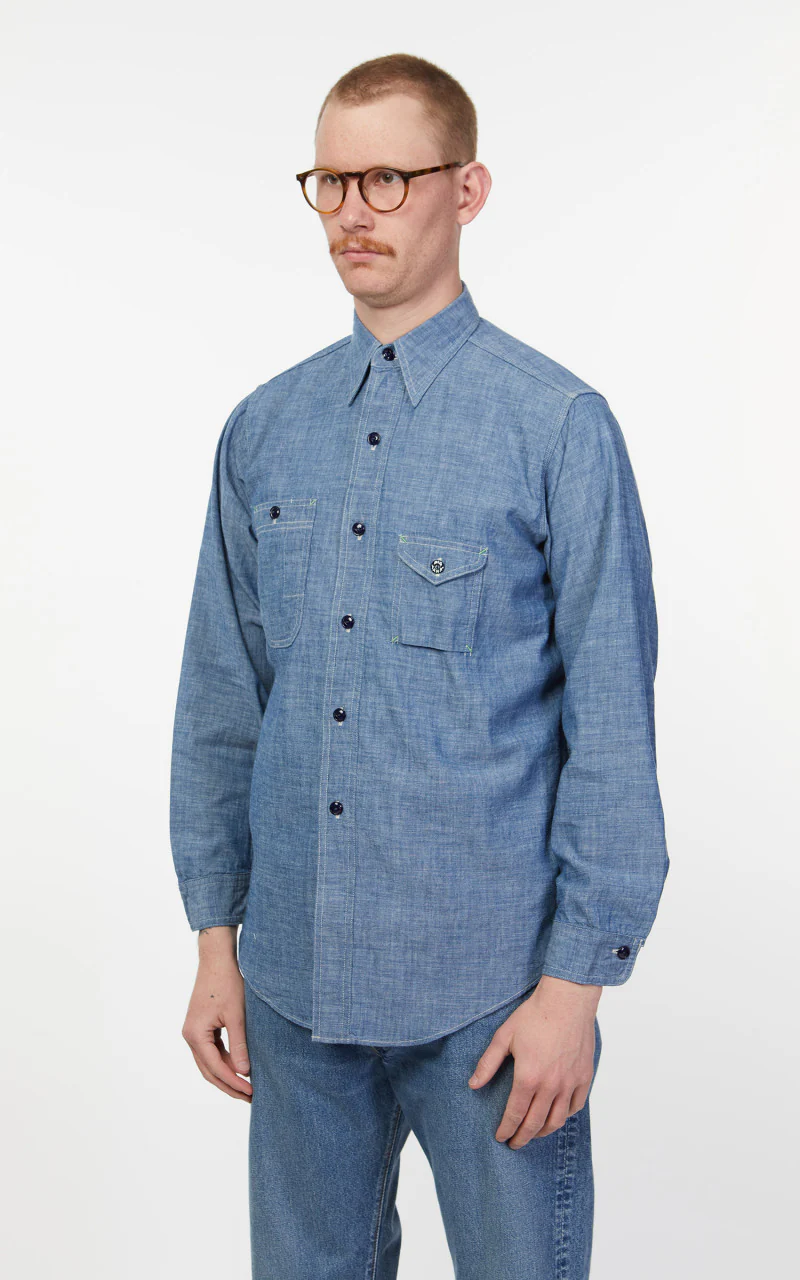 Anatomica Big Yank 1935 Shirt Indigo One Wash - Image 4