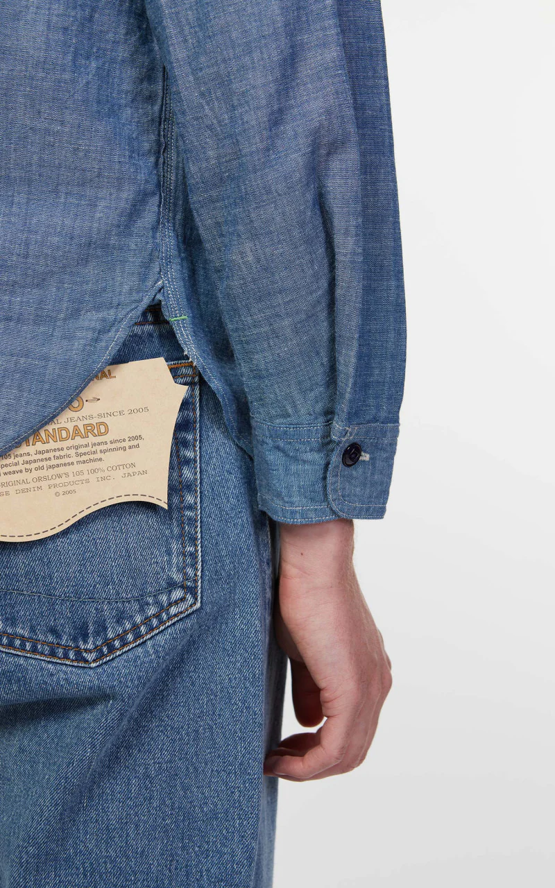 Anatomica Big Yank 1935 Shirt Indigo One Wash - Image 7