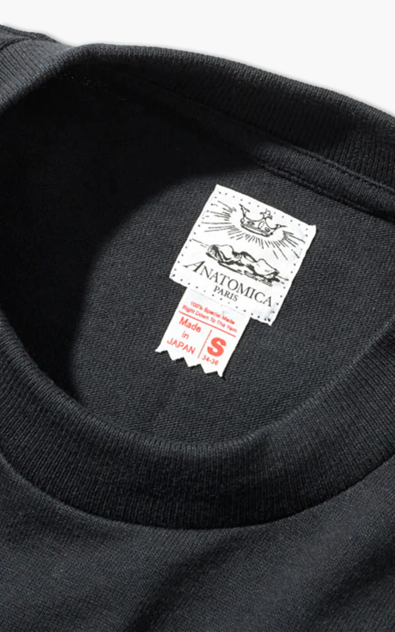 Anatomica Pocket Tee Black - Image 4