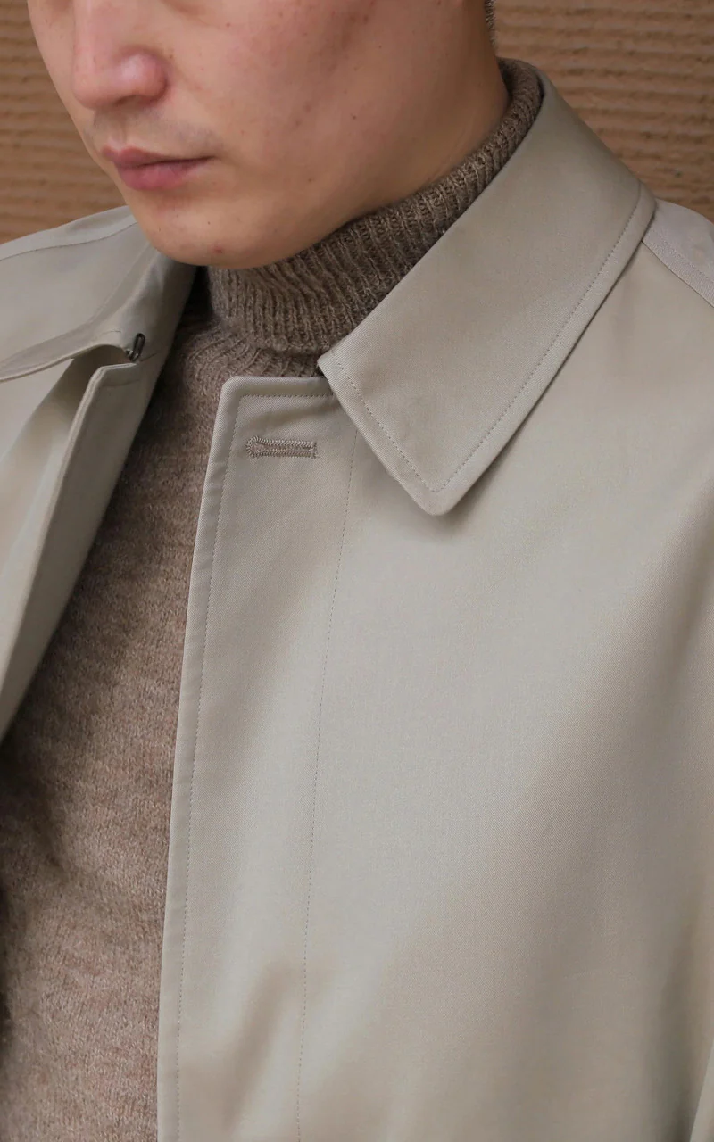 Anatomica Single Raglan I Coat Gabardine Beige - Image 16
