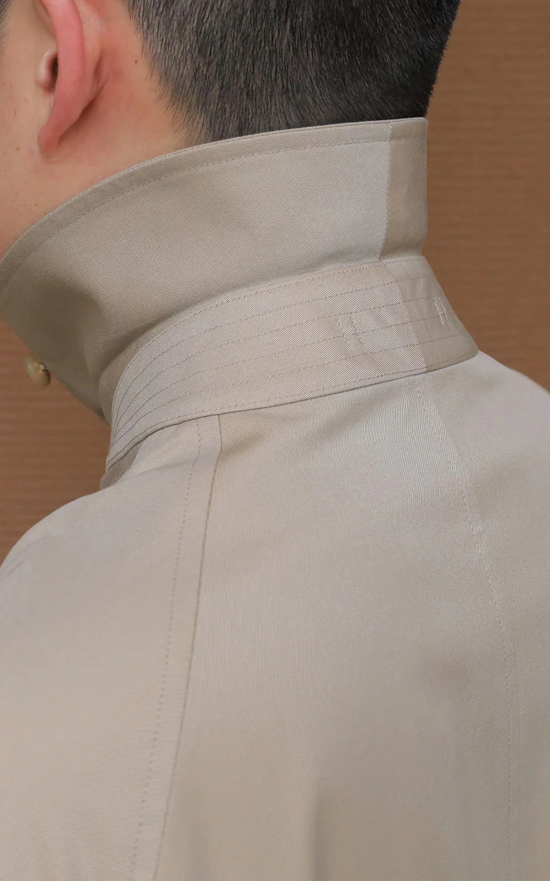 Anatomica Single Raglan I Coat Gabardine Beige - Image 17