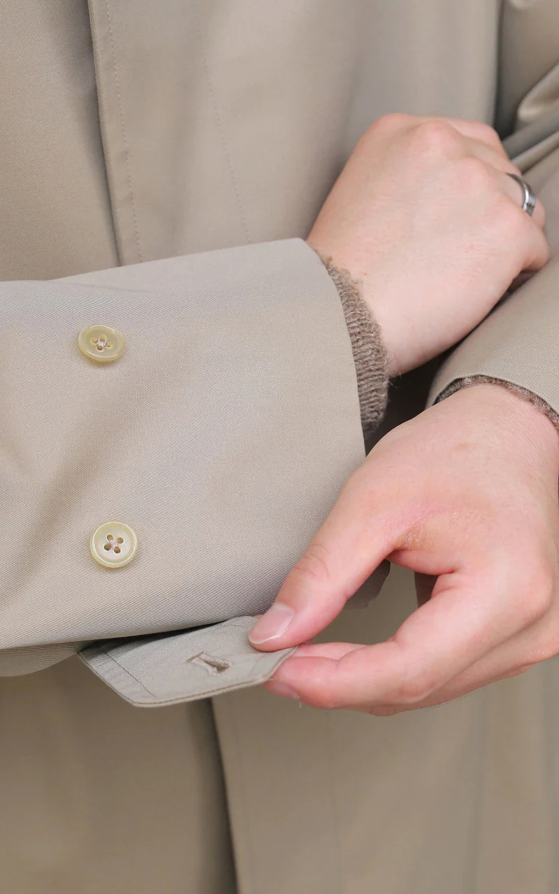 Anatomica Single Raglan I Coat Gabardine Beige - Image 19