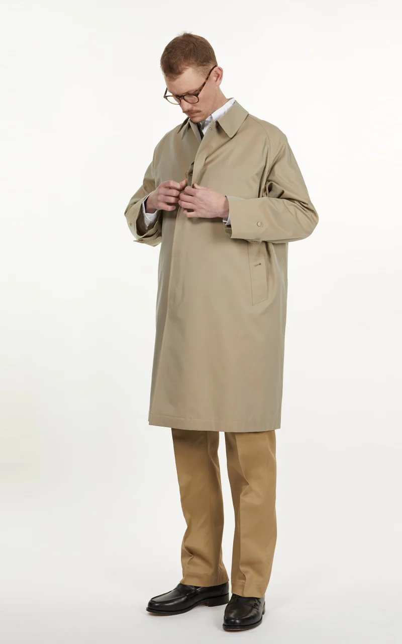 Anatomica Single Raglan I Coat Gabardine Beige - Image 4