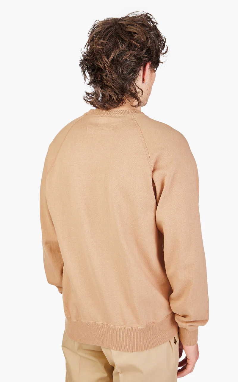Anatomica Sweat Raglan Crew Neck Sand - Image 6