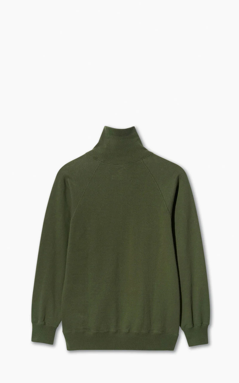 Anatomica Sweat Raglan Turtle Neck Pine Green - Image 3