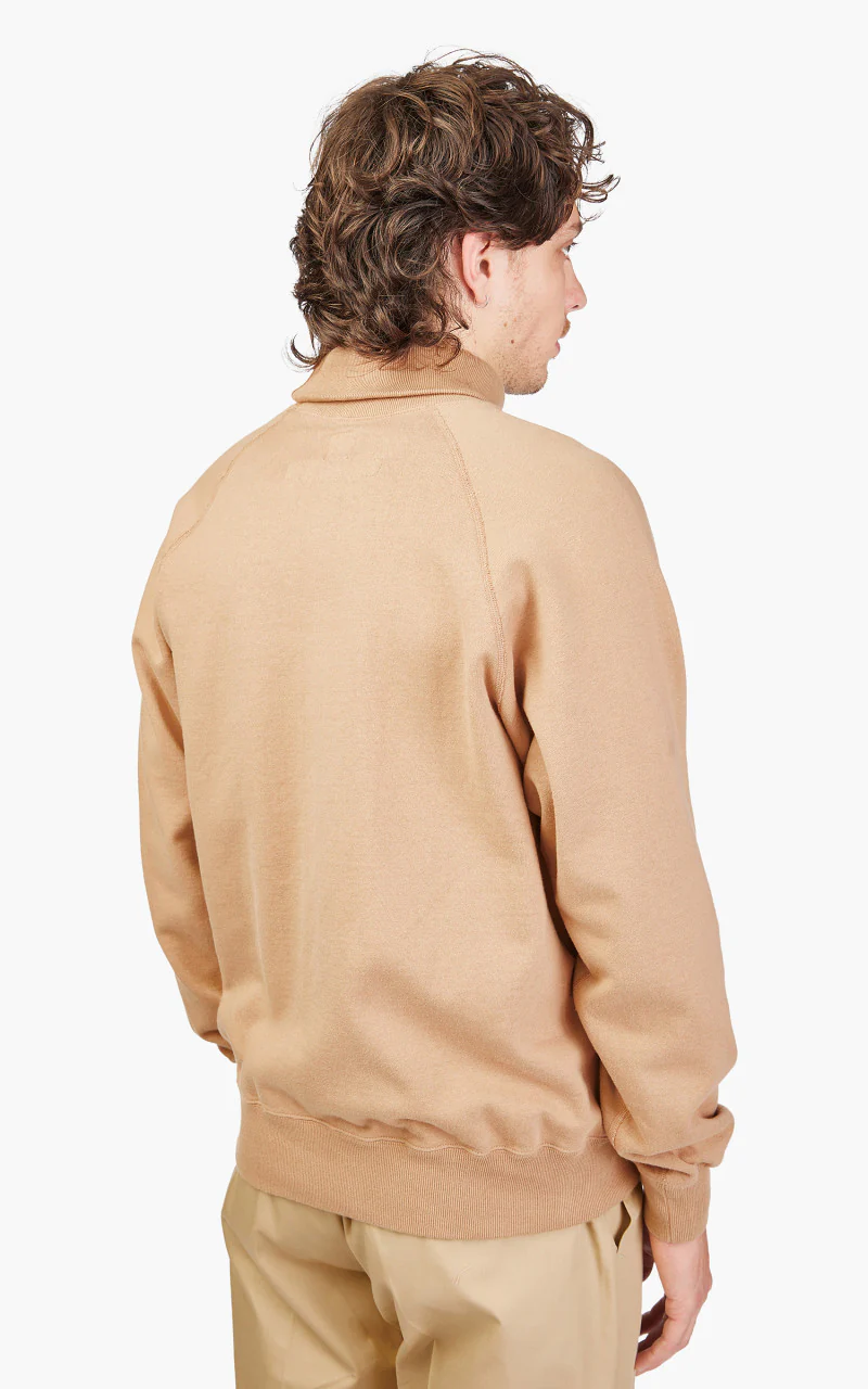 Anatomica Sweat Raglan Turtle Neck Sand - Image 10