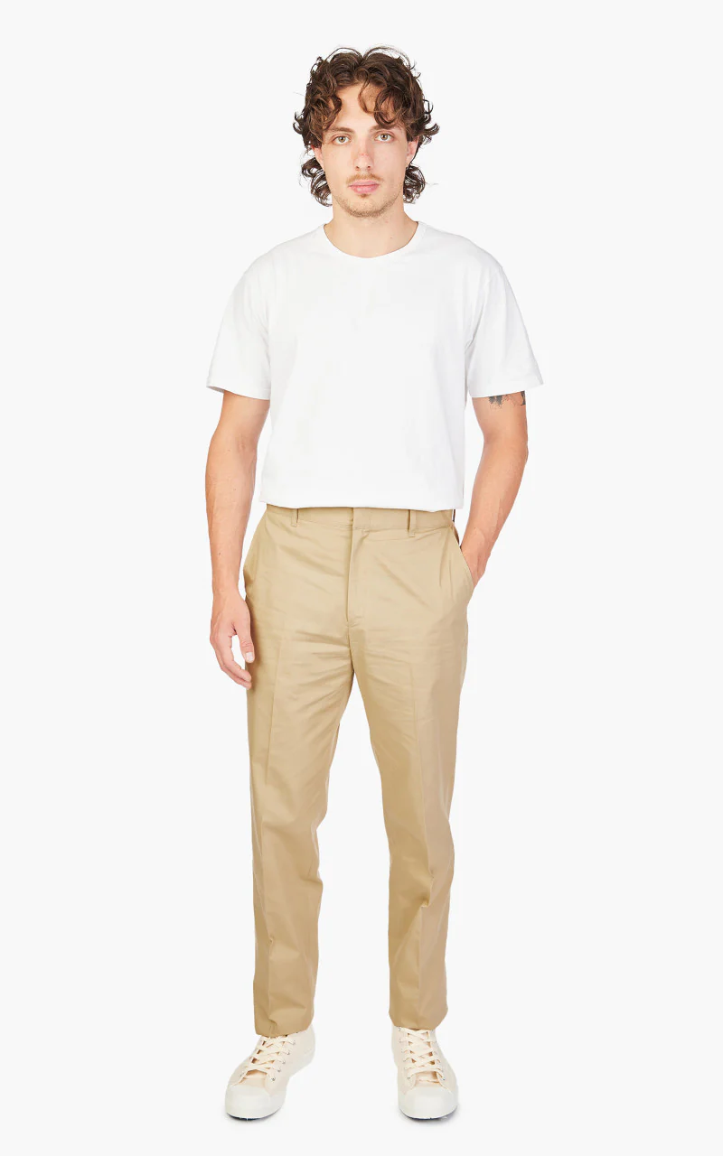 Anatomica Trim Fit Pants I Poplin Beige - Image 2