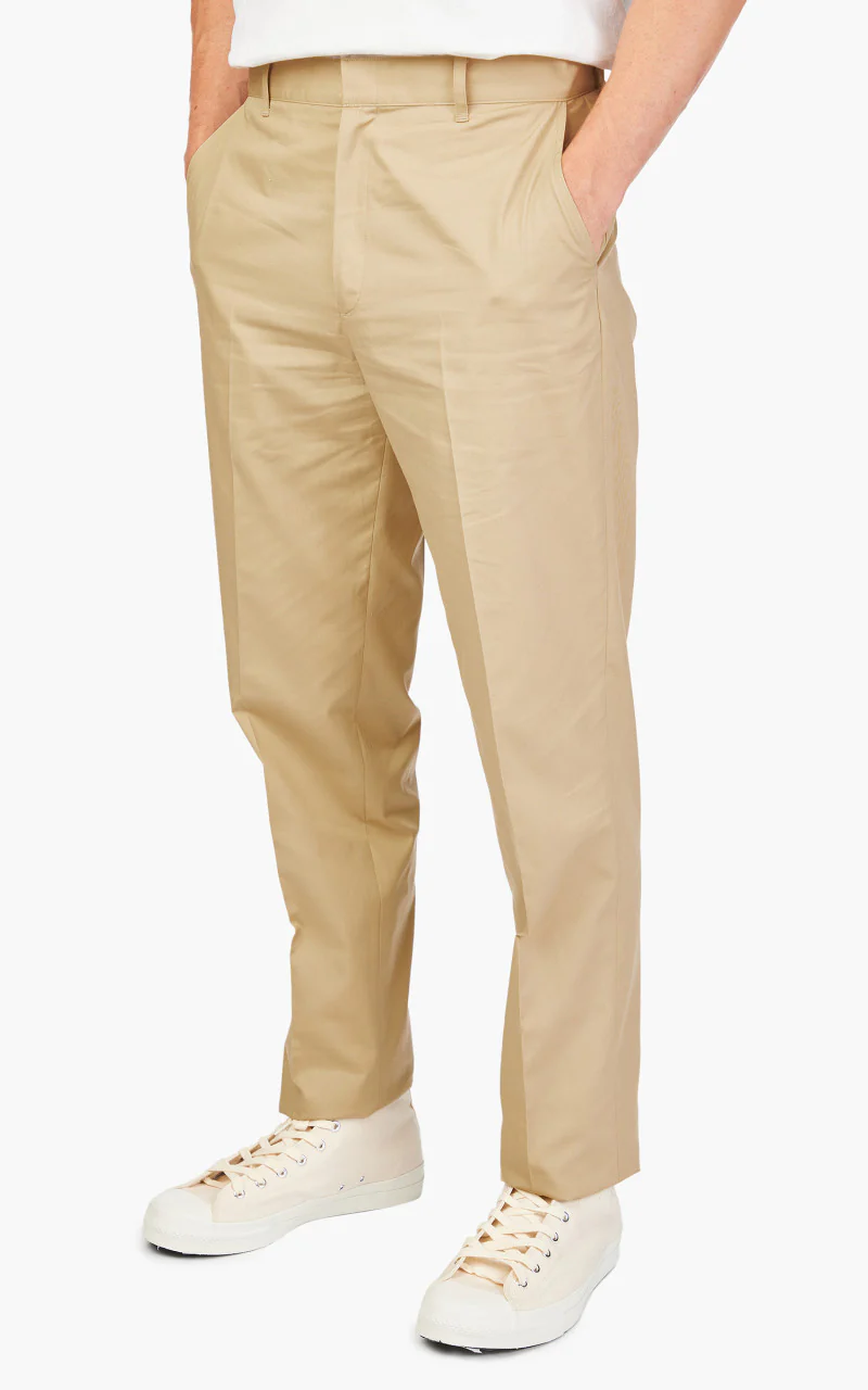 Anatomica Trim Fit Pants I Poplin Beige - Image 4