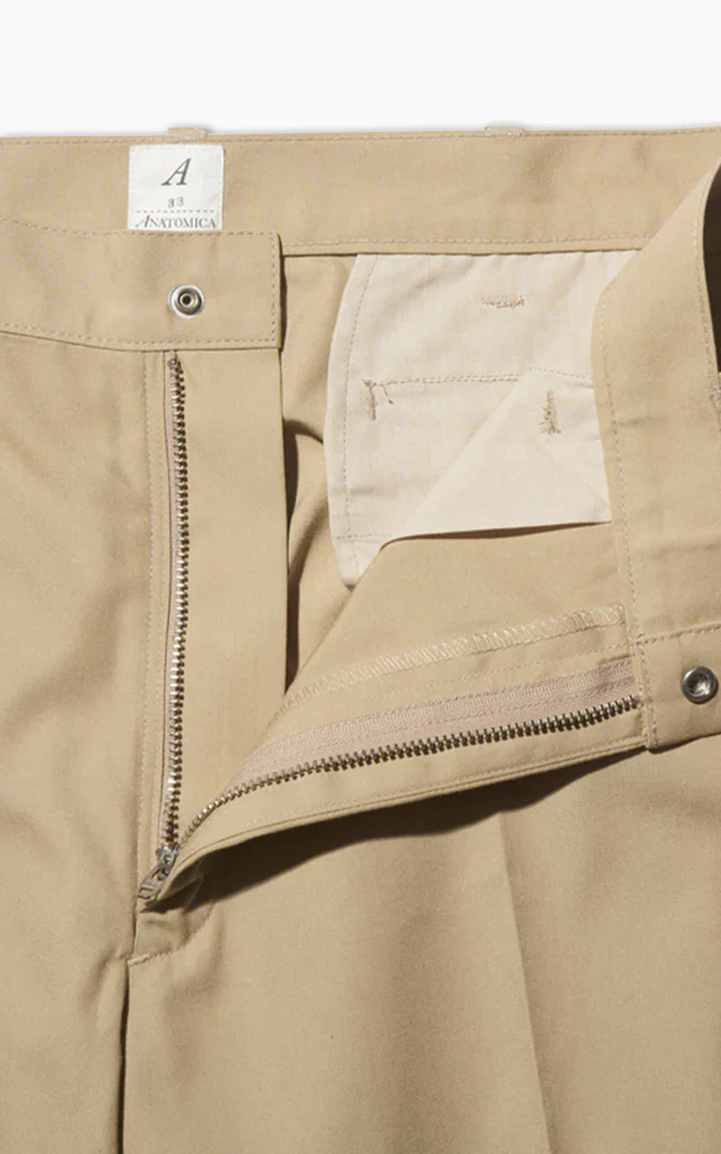Anatomica Trim Fit Pants I Poplin Beige - Image 5